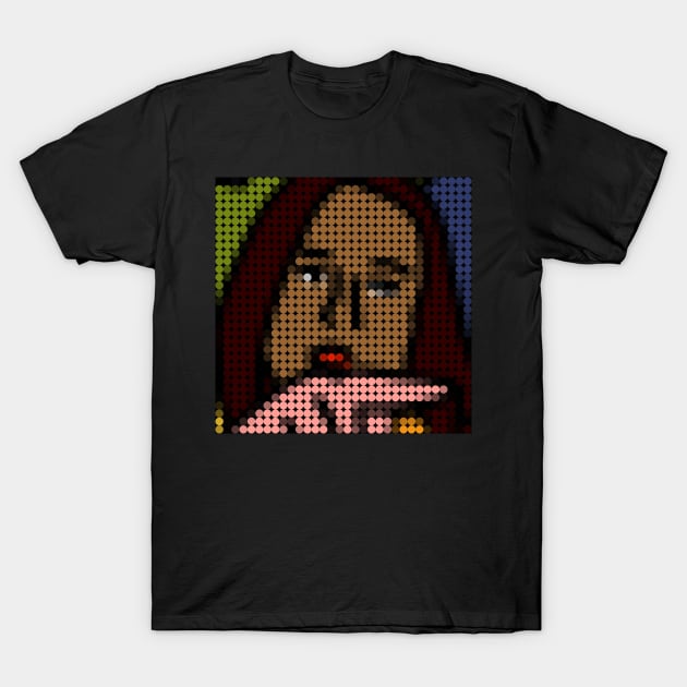 Woman Yelling Friend Dotty T-Shirt by ellenhenryart